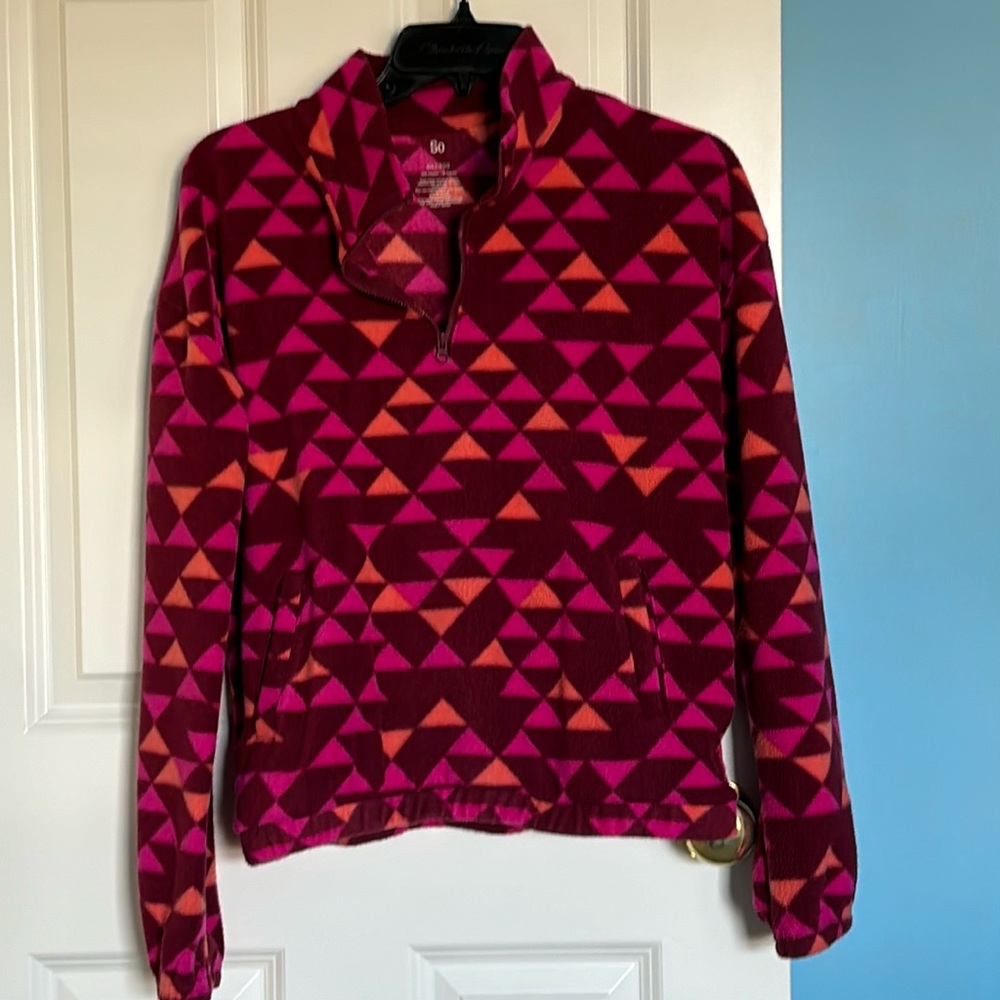 So kids quarter zip fleece with pockets